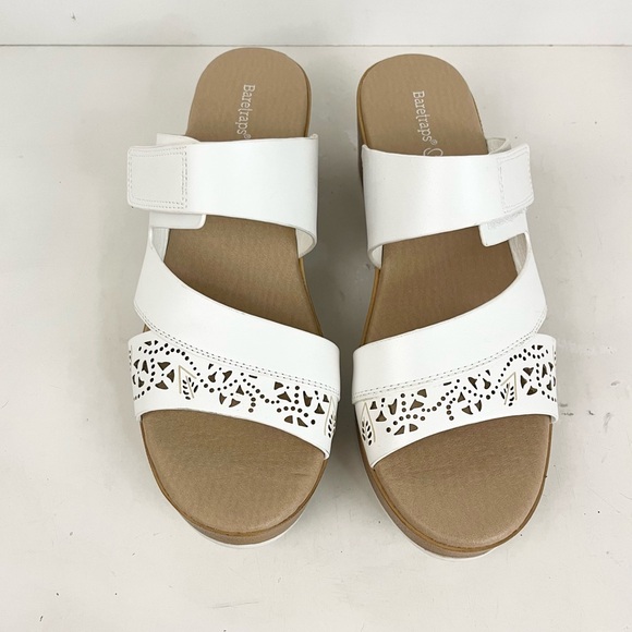 BARETRAPS GIGI White Block Heel Open Toe Adjustable Strap Sandals Women’s Size 9 - Picture 5 of 15